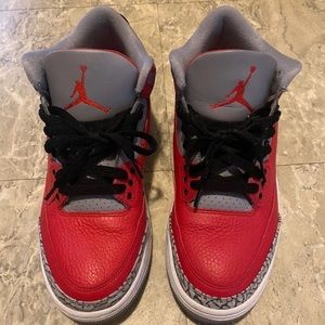 Jordan retro 3 red se unite size 8